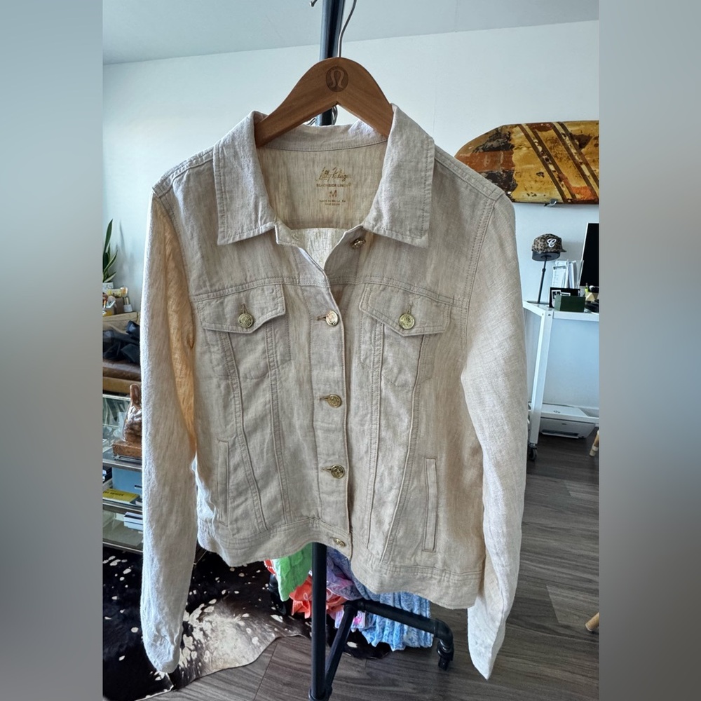 Lilly Pulitzer Seaspray Linen Jacket